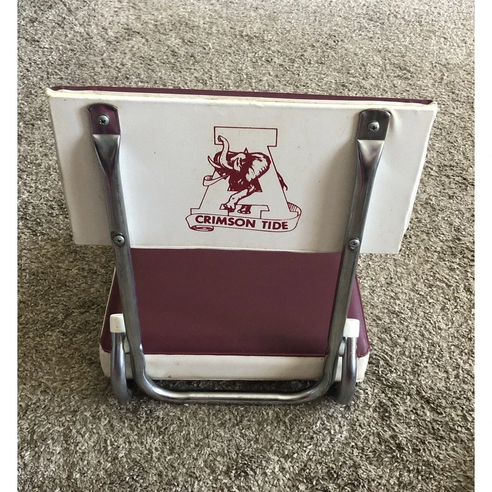 Vintage Alabama Crimson Tide Football Hardback Stadium Bleacher Cushion Seat